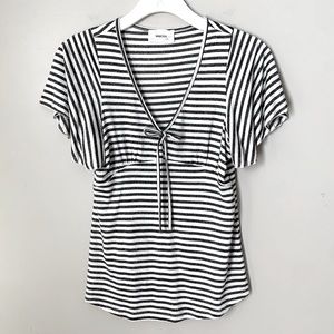 Mimosa size M striped top with bell sleeves